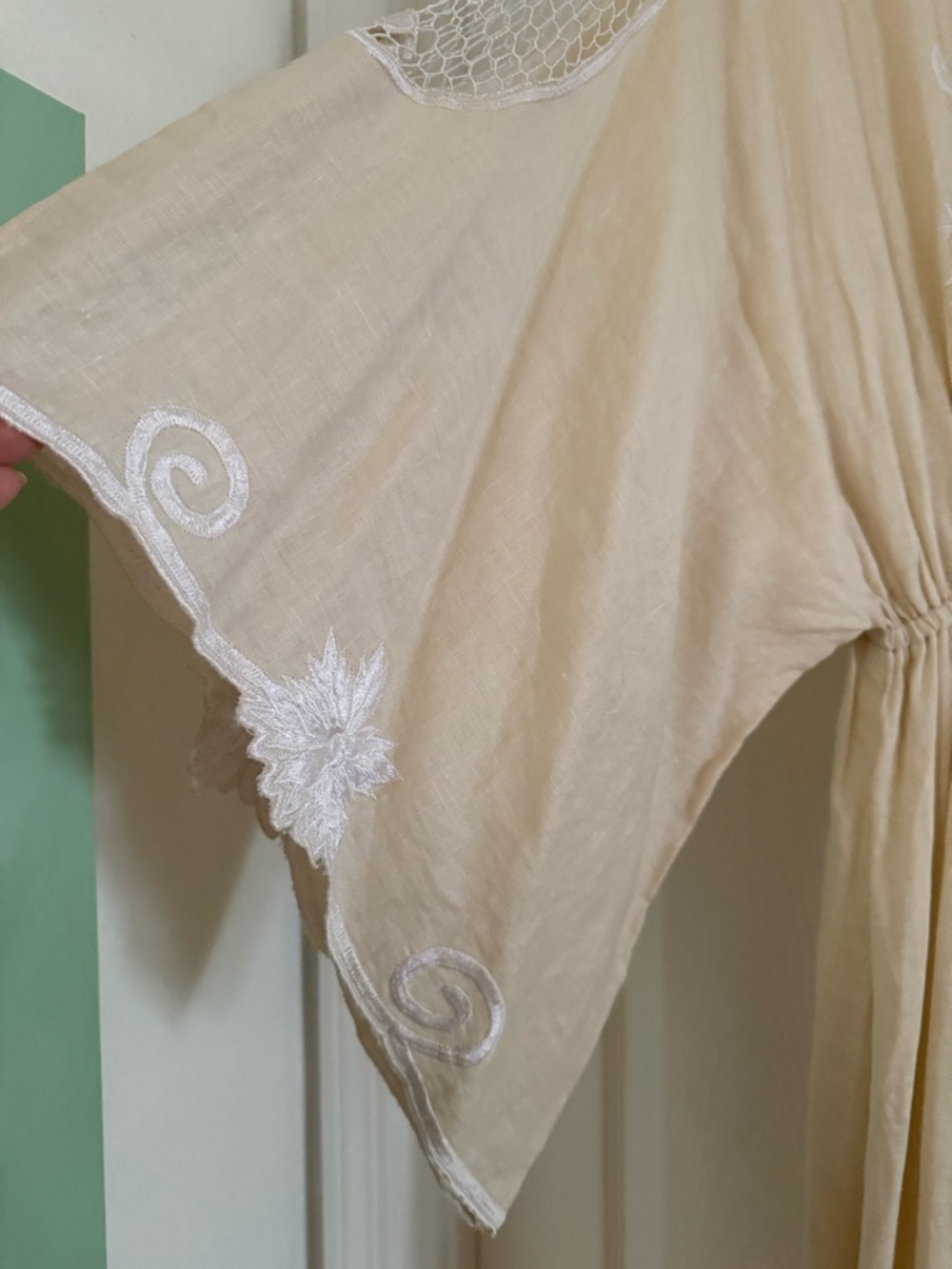 Fillyboo Cream Lace-Embroidered Dress - Picture 4 of 14